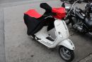 Perfect tailored motorcycle protective cover with mirror pockets for Vespa