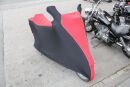 Perfect tailored motorcycle protective cover with mirror pockets for Vespa