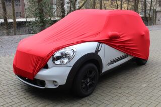 Red AD-Cover ® Mikrokontur with mirror pockets for Mini Countryman
