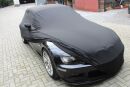 Black AD-Cover ® Mikrokuntur with mirror pockets for BMW Z3 COUPE
