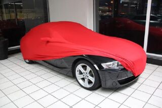 Red AD-Cover ® Mikrokontur with mirror pockets for Z4 BMW E86 Coupe
