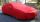 Red indoor Car-Cover with mirror pockets for BMW i8