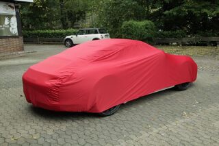 Car-Cover Satin Rot ohne Spiegeltaschen für Porsche 991