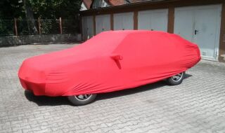 Red AD-Cover ® Mikrokontur with mirror pockets for Renault Fuego