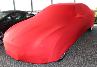 Red AD-Cover ® Mikrokontur with mirror pockets for Maserati Quatroporte Q4