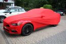 Red AD-Cover ® Mikrokontur with mirror pockets for Ford Mustang ab 2014