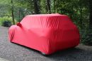 Car-Cover Samt Red with Mirror Bags for BMW Mini
