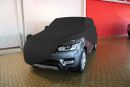 Black AD-Cover ® Mikrokuntur with mirror pockets for Range Rover Sport