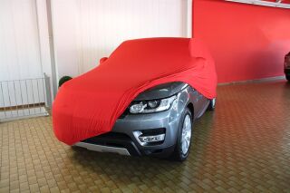 Red AD-Cover ® Mikrokontur with mirror pockets for Range Rover Sport