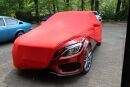 Red AD-Cover ® Mikrokontur with mirror pockets for Mercedes C-Klasse Coupé  ab2016