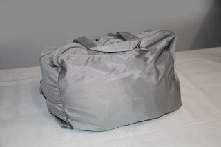 Satin grey carry bag with Zipper - without printing
