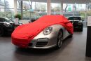 Movendi Car-Cover Satin Red with mirror pockets for Porsche 997 Turbo