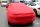 Car-Cover Satin Red mit Spiegeltaschen für Porsche Cayman