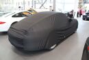 Car-Cover Satin Black with mirror pockets for Porsche 991