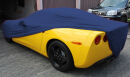 Vollgarage Mikrokontur® Blau mit Spiegeltaschen für Chevrolet Corvette C6
