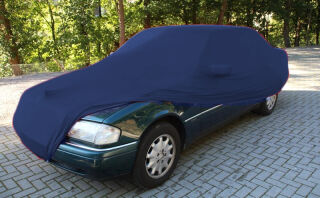 Vollgarage Mikrokontur® Blau mit Spiegeltaschen für Mercedes C-Klasse 1993-1999