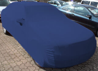 Vollgarage Mikrokontur® Blau mit Spiegeltaschen für Mercedes C-Klasse W204 ab 2007