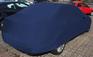 Vollgarage Mikrokontur® Blau mit Spiegeltaschen für Mercedes C-Klasse W204 ab 2007