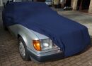 Vollgarage Mikrokontur® Blau mit Spiegeltaschen für Mercedes E-Klasse (W124) Lim., Coupe & Cabrio
