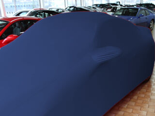 Vollgarage Mikrokontur Blau mit Spiegeltaschen für Porsche 997 Turbo
