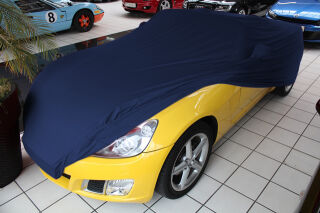 Blue AD-Cover ® Mikrokontur with mirror pockets for Opel Speedster