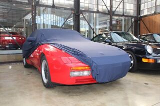 Blue AD-Cover ® Mikrokontur with mirror pockets for Porsche 944