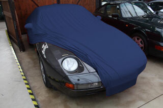 Vollgarage Mikrokontur® Blau mit Spiegeltaschen für Porsche 928