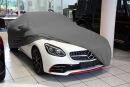 Grey AD-Cover ® Mikrokuntur with mirror pockets for Mercedes SLK R172