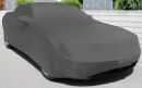 Grey AD-Cover ® Mikrokuntur with mirror pockets for Ford Mustang ab 2010