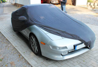Grey AD-Cover ® Mikrokuntur with mirror pockets for Toyota MR2 (W20) 1989-1999