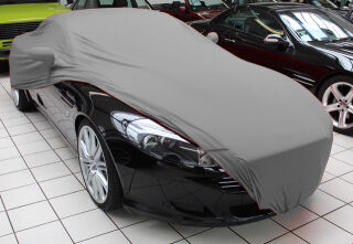 Grey AD-Cover ® Mikrokuntur with mirror pockets for Aston Martin DB9