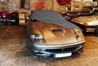Vollgarage Mikrokontur® Grau mit Spiegeltaschen für Ferrari 550