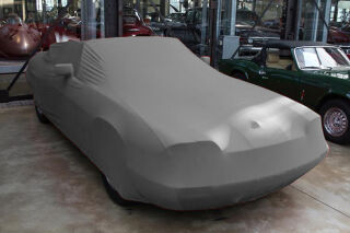 Grey AD-Cover ® Mikrokuntur with mirror pockets for Jaguar XJS 1975-1996