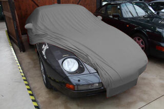 Vollgarage Mikrokontur® Grau mit Spiegeltaschen für Porsche 928
