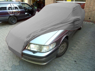 Grey AD-Cover ® Mikrokuntur with mirror pockets for Saab 900