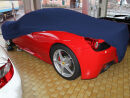 Blaues AD-Cover Mikrokontur mit Spiegeltaschen für Ferrari 458 Italia