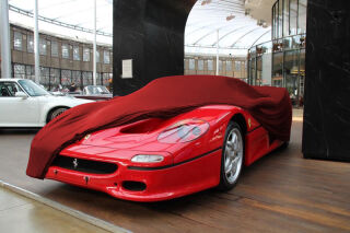 Red AD-Cover ® Stretch with mirror pockets for Ferrari F50