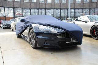 Blue AD-Cover ® Mikrokontur with mirror pockets for für Aston Martin DBS