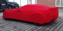 Red AD-Cover ® Mikrokontur with mirror pockets for Chevrolet Corvette Z06