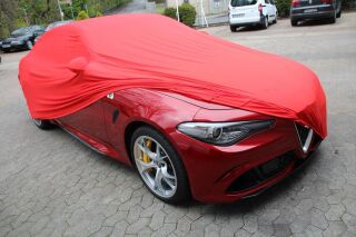 Rote Indoor Ganzgarage mit Spiegeltaschen für Alfa Romeo...