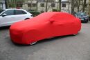 Vollgarage Mikrokontur® rot mit Spiegeltaschen für Alfa Romeo Gulia