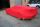 Rotes Car-Cover mit Spiegeltaschen für Alpine A310S