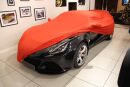 Indoor Car-Cover Mikrokontur® Rot mit Spiegeltaschen für Lotus Exige