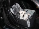 High-quality quilted dog car seat "Canino" grey